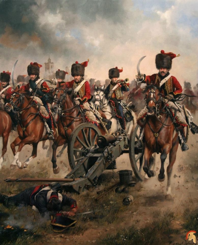 carga del 4º regimiento de húsares del ejército francés en tarragona durante la guerra de la independencia (1808 - 1814).jpg